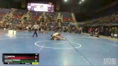 126 lbs Cons. Round 2 - Ty Burton, Minot vs Nathan Morken, Fargo North