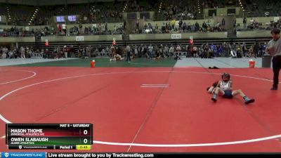 60 lbs Quarterfinal - Mason Thome, Immortal Athletics WC vs Owen Slabaugh, Alber Athletics