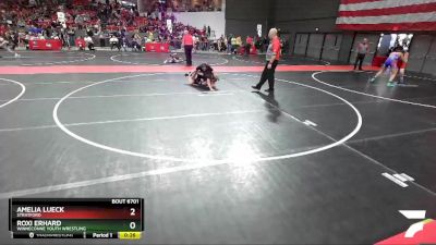 150 lbs Semifinal - Amelia Lueck, Stratford vs Roxi Erhard, Winneconne Youth Wrestling