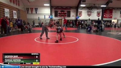 5 lbs Semifinal - Jackson Bair, Keokuk Kids Wrestling Club vs Thomas Watson, Fort Madison Wrestling Club