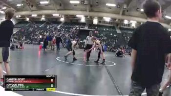 119 lbs Round 5 (6 Team) - Hayden Inks, G.I. Grapplers Black vs Carter Geist, Kearney Matcats - Blue