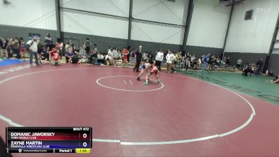 113 lbs Round 4 - Domanic Jaworsky, Toro World Club vs Zayne Martin, Peninsula Wrestling Club