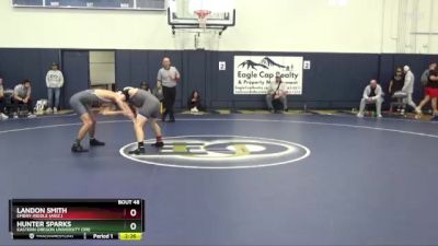 125 lbs Quarterfinal - Hunter Sparks, Eastern Oregon University (OR) vs Landon Smith, Embry-Riddle (Ariz.)