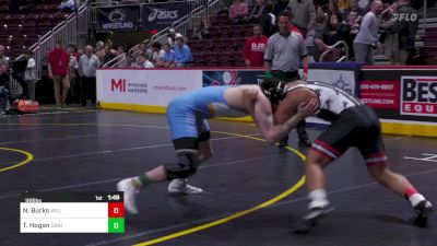 189 lbs Quarterfinal - Nariq Burks, Williamsport vs Tucker Hogan, Daniel Boone