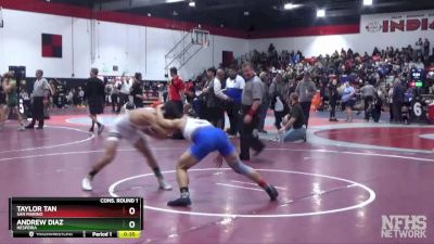 126 lbs Cons. Round 1 - Taylor Tan, San Marino vs Andrew Diaz, Hesperia