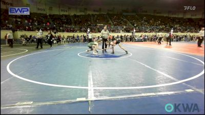 98 lbs Consolation - Cara Prock, Vian Wrestling Club vs Rocklyn Johnson, Brushy Wrestling Club