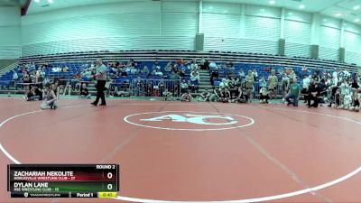 125 lbs Round 2 (6 Team) - Zachariah Nekolite, Noblesville Wrestling Club vs Dylan Lane, HSE Wrestling Club