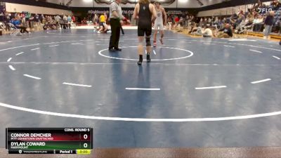 133 lbs Cons. Round 5 - Connor Demcher, Pitt-Johnstown Unattached vs Dylan Coward, Marymount