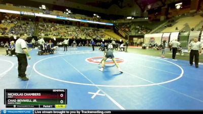 132 Class 3 lbs Semifinal - Nicholas Chambers, Holt vs Chad Benwell Jr., North Point