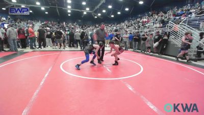 90 lbs Consolation - Jacob Mangrum, Wagoner Takedown Club vs Kyus Eulitt, Miami Takedown Club