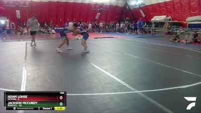 150 lbs Round 3 (4 Team) - Jackson McCurdy, Roncalli vs Adam Lohse, WCAABE