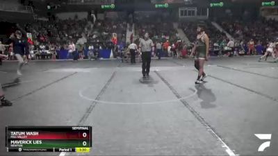 190 lbs Semifinal - Maverick Lies, Newton vs Tatum Wash, Mill Valley