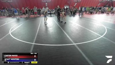 126 lbs Cons. Round 4 - Carter Mayes, IL vs Wyatt Novitzki, MN