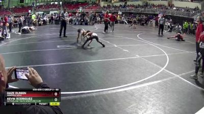 60 lbs Semifinal - Haze Dunkin, Nebraska Boyz vs Kevin Rodriguez, Sutherland Youth Wrestling Club