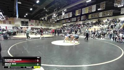 190 lbs Semifinal - Eugenio Franco, Corona Del Mar vs Brock Rios, Frontier