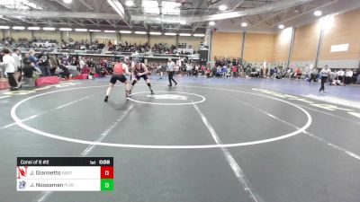 190 lbs Consi Of 8 #2 - Jack Giannetto, Narragansett vs Joshua "Emmitt" Nossaman, Plymouth