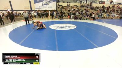 149 lbs Champ. Round 1 - Tyler Starr, North Central College vs Mohammed Abbosov, UW-Stevens Point