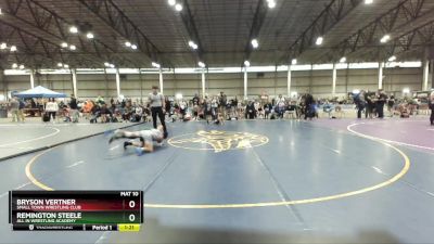 100 lbs Quarterfinal - Remington Steele, All In Wrestling Academy vs Bryson Vertner, Small Town Wrestling Club