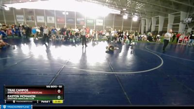 53 lbs Cons. Round 1 - Easton McMahon, Shootbox Wrestling Club vs Trae Campos, Green River Grapplers Wrestling