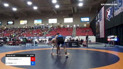 125 kg Cons 32 #2 - Trevor Rasmussen, Stanford - California RTC vs Garrett Ryan, Sunkist Kids Wrestling Club