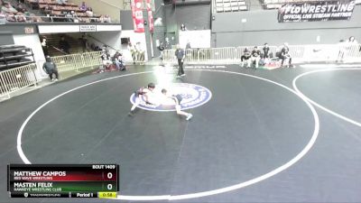 70 lbs Quarterfinal - Matthew Campos, Red Wave Wrestling vs Masten Felix, Hawkeye Wrestling Club