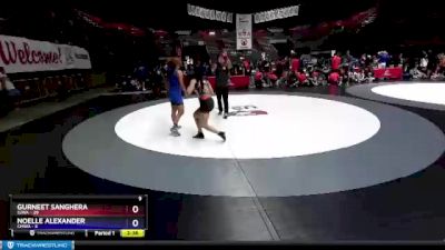 144 lbs Round 2 (16 Team) - Gurneet Sanghera, SJWA vs Noelle Alexander, CMWA