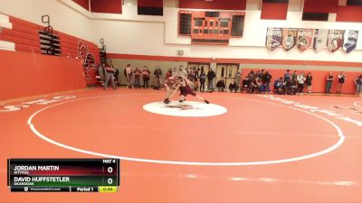 160 lbs Cons. Round 1 - David Huffstetler, Okanogan vs Jordan Martin, Kittitas