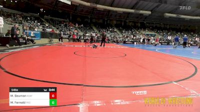 54 lbs Semifinal - Madilyn Bauman, Kodiak Attack vs Maeve Fernald, Prophecy