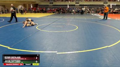 102 lbs Finals (8 Team) - Ryder Refsland, STMA (St. Michael/Albertville) vs Jacob Matthees, Z-M (Zumbrota-Mazeppa)