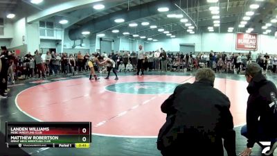 92 lbs Cons. Round 3 - Matthew Robertson, Great Neck Wrestling Club vs Landen Williams, MOBC Wrestling Club