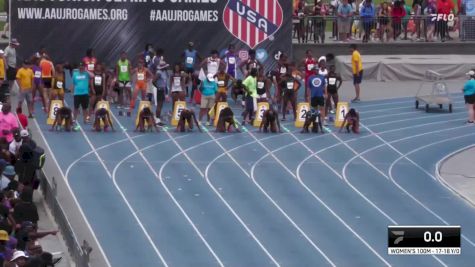 Youth Women's 100m Championship, Semi-Finals 1 - Age 17-18