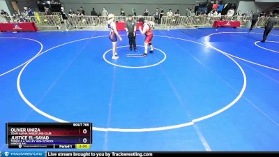 285 lbs Cons. Semi - Justice El-Sayad, Temecula Valley High School Wrestling vs Oliver Uniza, Team Alpha Wrestling Club