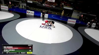 102 lbs 3rd Place Match - Rio Rening, Wright Wrestling Academy vs Emiri Sarabia, California