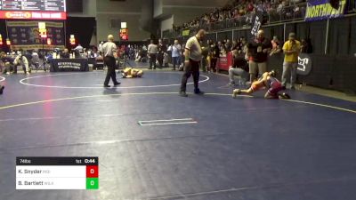 74 lbs Consy 2 - Kallen Snyder, Indiana vs Brandon Bartlett, Wilkes Barre