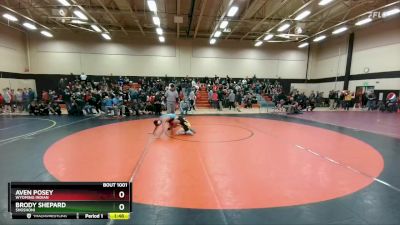 113A Round 1 - Aven Posey, Wyoming Indian vs Brody Shepard, Shoshoni