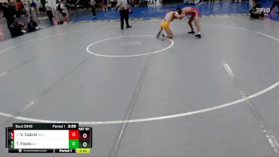 149 lbs Cons. Semi - Vincent Cabral, Western Colorado University vs Tyler Fouts, Briar Cliff (Iowa)