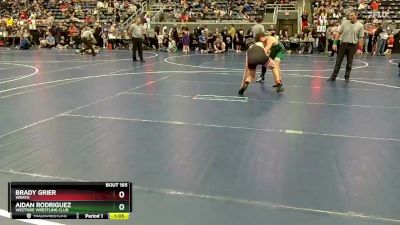 140 lbs Champ. Round 2 - Aidan Rodriguez, Westside Wrestling Club vs Brady Grier, WRATH