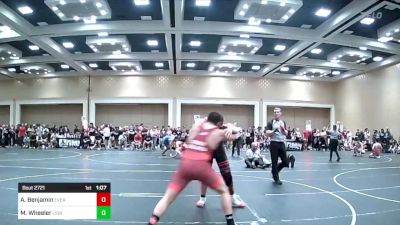 175 lbs Round Of 32 - Adrian Benjamin, Evergreen Valley vs Mitchell Wheeler, Lions WC