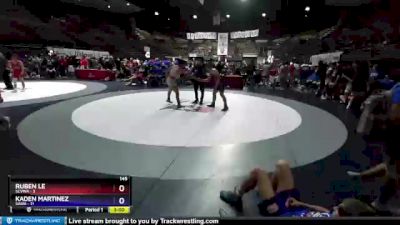 145 lbs Round 4 (16 Team) - Ruben Le, SCVWA vs Kaden Martinez, SAWA