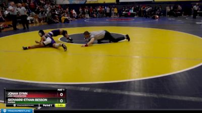 126 lbs Semifinal - Jonah Synn, Lake Washington vs Giovanni-Ethan Besson, Kamiak