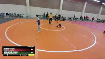 65-67 lbs Round 3 - Ryett White, Spartan Mat Club vs Logan Johnson, High Ground Wrestling