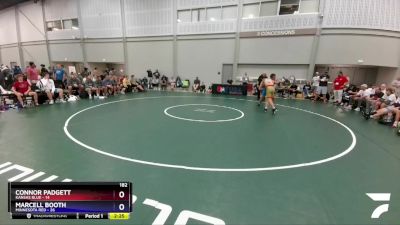 182 lbs 2nd Wrestleback (16 Team) - Connor Padgett, Kansas Blue vs Marcell Booth, Minnesota Red