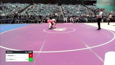 285 lbs Quarterfinal - Isaac Righter, American vs Gary Traub, Oregon State