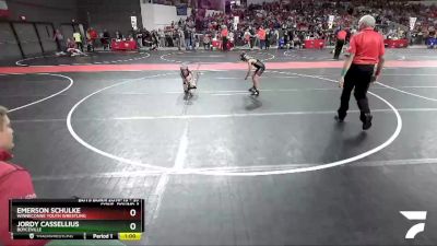 57 lbs Cons. Round 3 - Jordy Cassellius, Boyceville vs Emerson Schulke, Winneconne Youth Wrestling