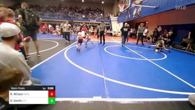 40 lbs Semifinal - Rush Wilson, Barnsdall Youth Wrestling vs Barrett Smith, Owasso Takedown Club