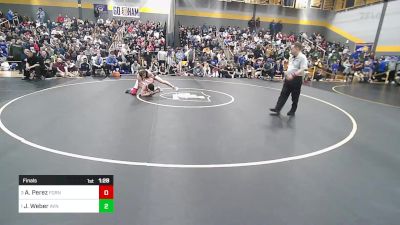 145 lbs Final - Antonio Perez, Foran vs Jonah Weber, Avon