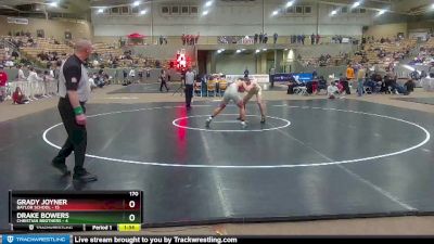 170 lbs Semis (4 Team) - Grady Joyner, Baylor School vs Drake Bowers, Christian Brothers