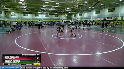 110 lbs 3rd Place Match - Jack Schauer, Jamestown Taz vs Joshua Ternes, HAZEN WRESTLING CLUB