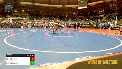 100 lbs Quarterfinal - Harley Miller, HURRICANE WRESTLING ACADEMY vs Eleanor Polking, GGB Ohio