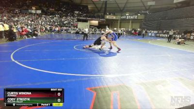 1B/2B 190 Semifinal - Cody Strozyk, Willapa Valley vs Curtis Winona, Pomeroy